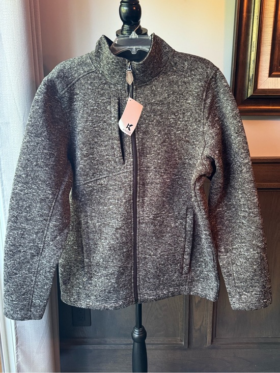 Knoss Other - Men's Heather Gray Zip-Up Jacket